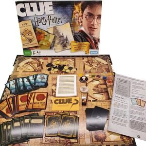 Clue Harry Potter Edition Parker Brothers 2008 Moving Hogwarts Board COMPLETE
